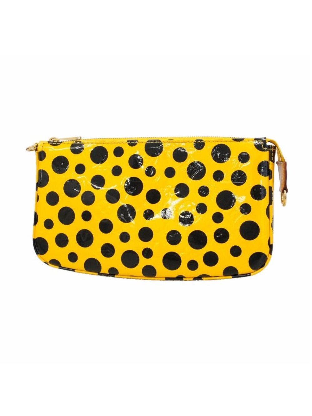 Louis Vuitton Pouch Vernis Infinity Dot Pochette Accessoires Jaune Yayoi Kusama